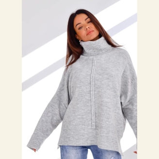 Sweter golf z przeszyciem oversize Me Gusta