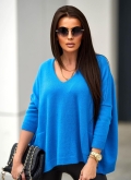 Sweterek oversize z dekoltem V-neck Me Gusta