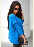 Sweterek oversize z dekoltem V-neck Me Gusta