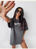 T-shirt damski O'la voga ROUGE - grafit